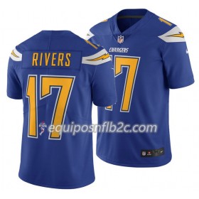 Camiseta Hombre NFL Los Angeles Chargers Philip Rivers 17 Nike Royal
